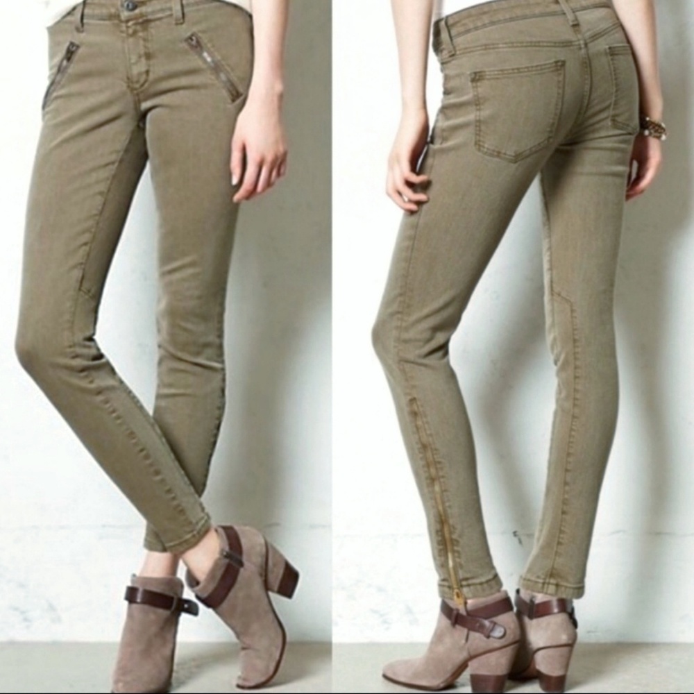 Anthro | Pilcro Stet High Rise Ankle Skinny Jeans